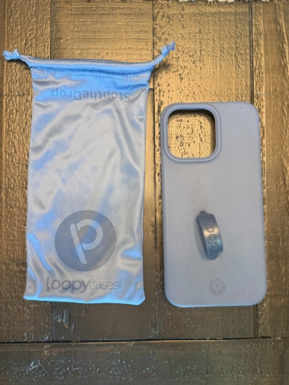 Loopy Case iPhone 15 pro max - navy blue w/ loop
